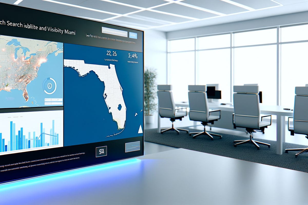 Local SEO and visibility strategy visual for law firms in Miami