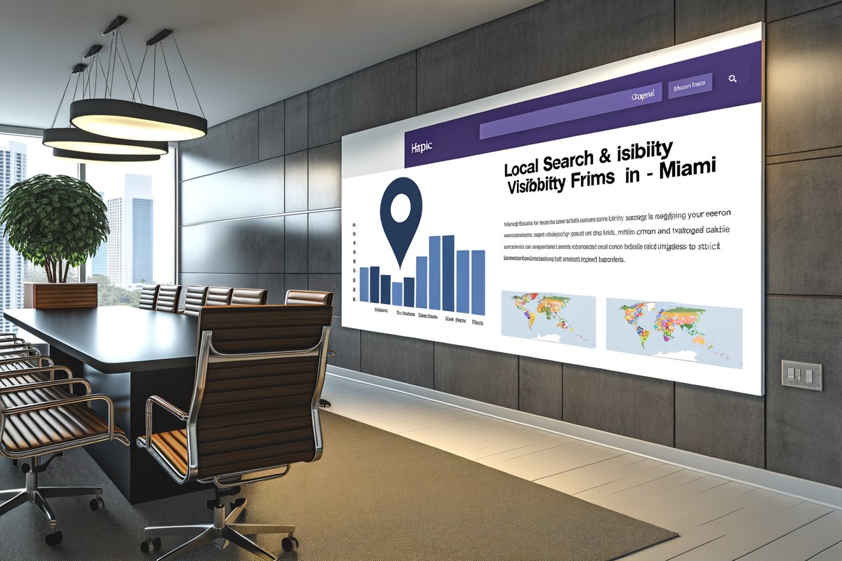 Miami Law Firm Local Visibility Strategy Local SEO and visibility strategy visual for law firms in Miami