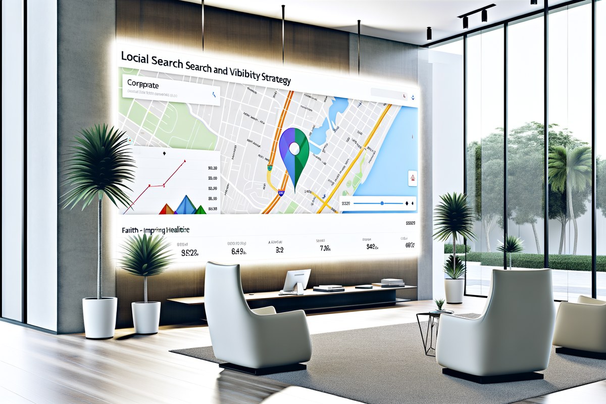 Local SEO and visibility strategy visual for law firms in Miami