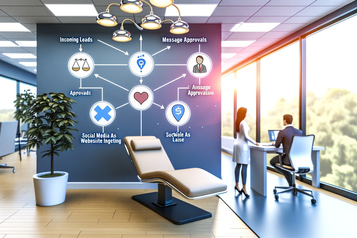 Miami Law Firm CRM Workflow CRM lead tracking and message workflow visual for law firms in Miami