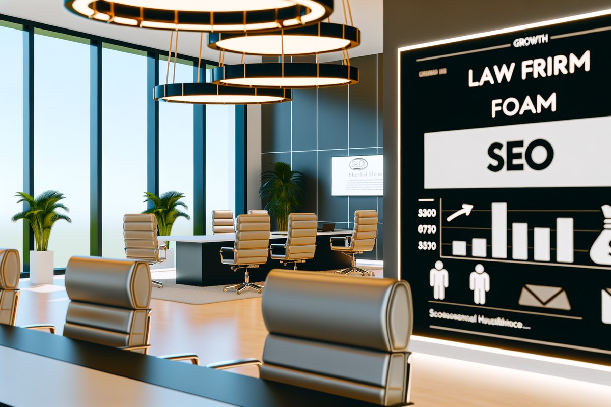 AI-powered SEO concept for law firms in Miami, showcasing miami seo services
