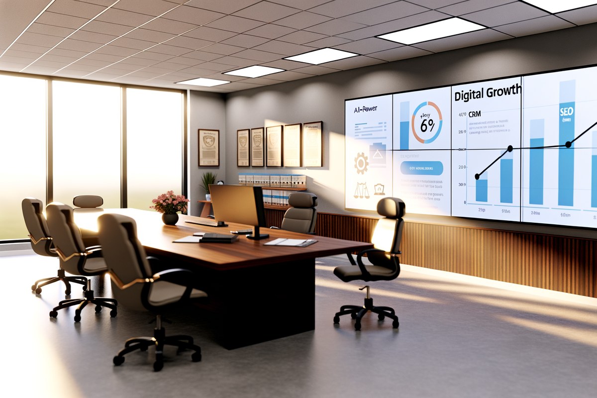 AI-powered SEO, CRM and digital growth concept for law firms in Miami | miami seo services