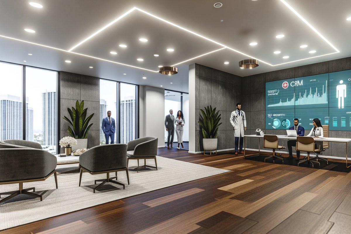 AI-powered SEO, CRM and digital growth concept for law firms in Miami | miami seo services