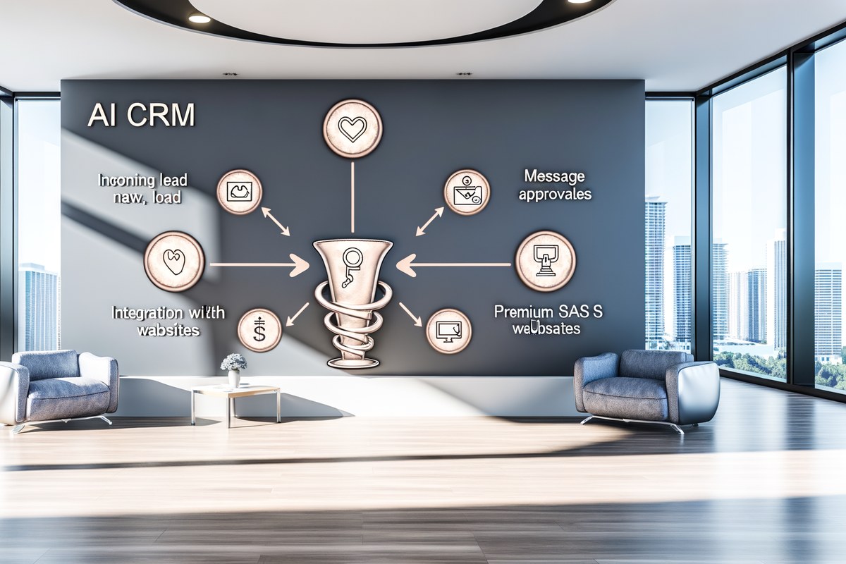 Miami Law Firm CRM Workflow CRM lead tracking and message workflow visual for law firms in Miami