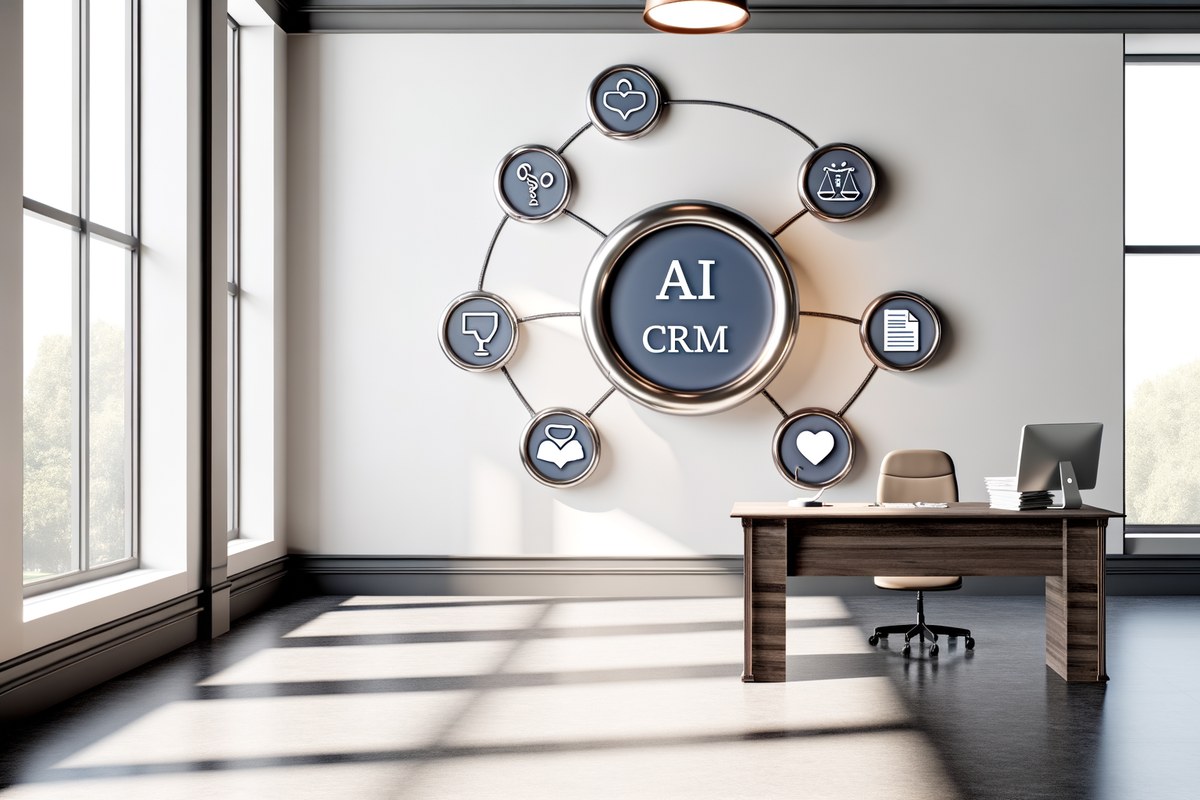 Miami Law Firm CRM Workflow CRM lead tracking and message workflow visual for law firms in Miami