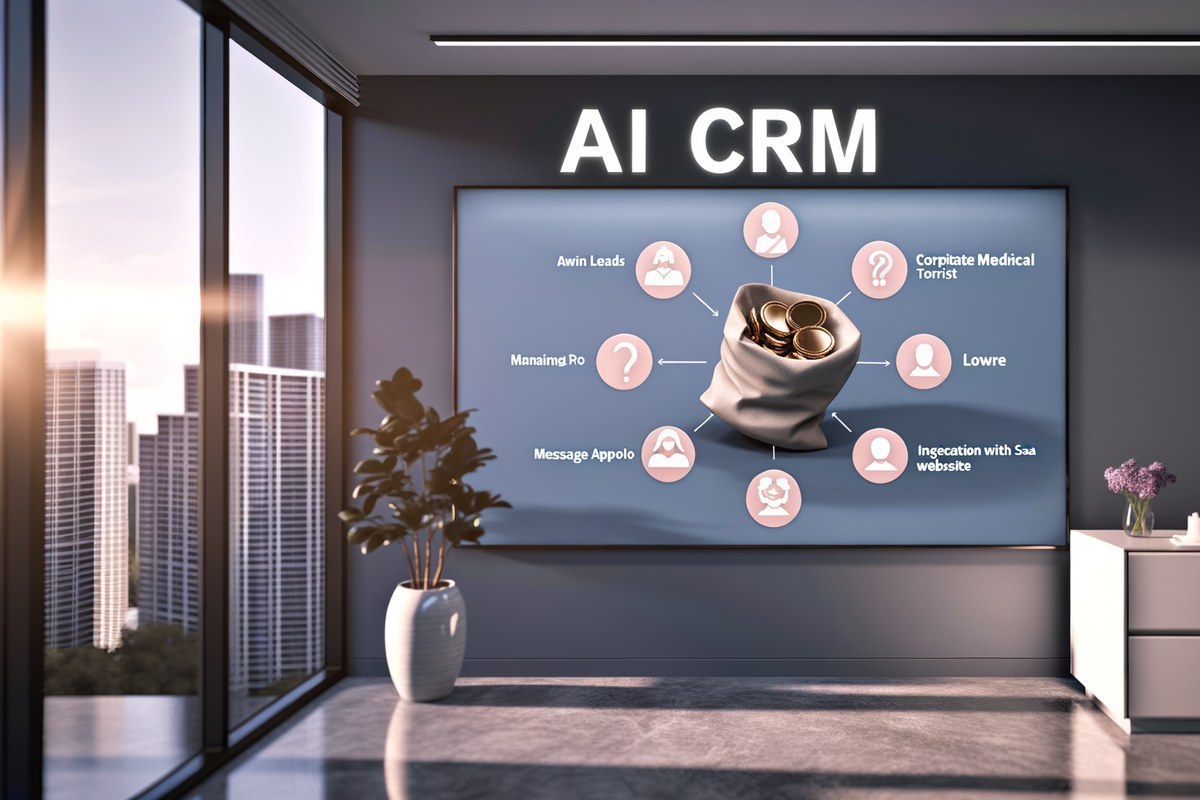CRM lead tracking and message workflow visual for law firms in Miami