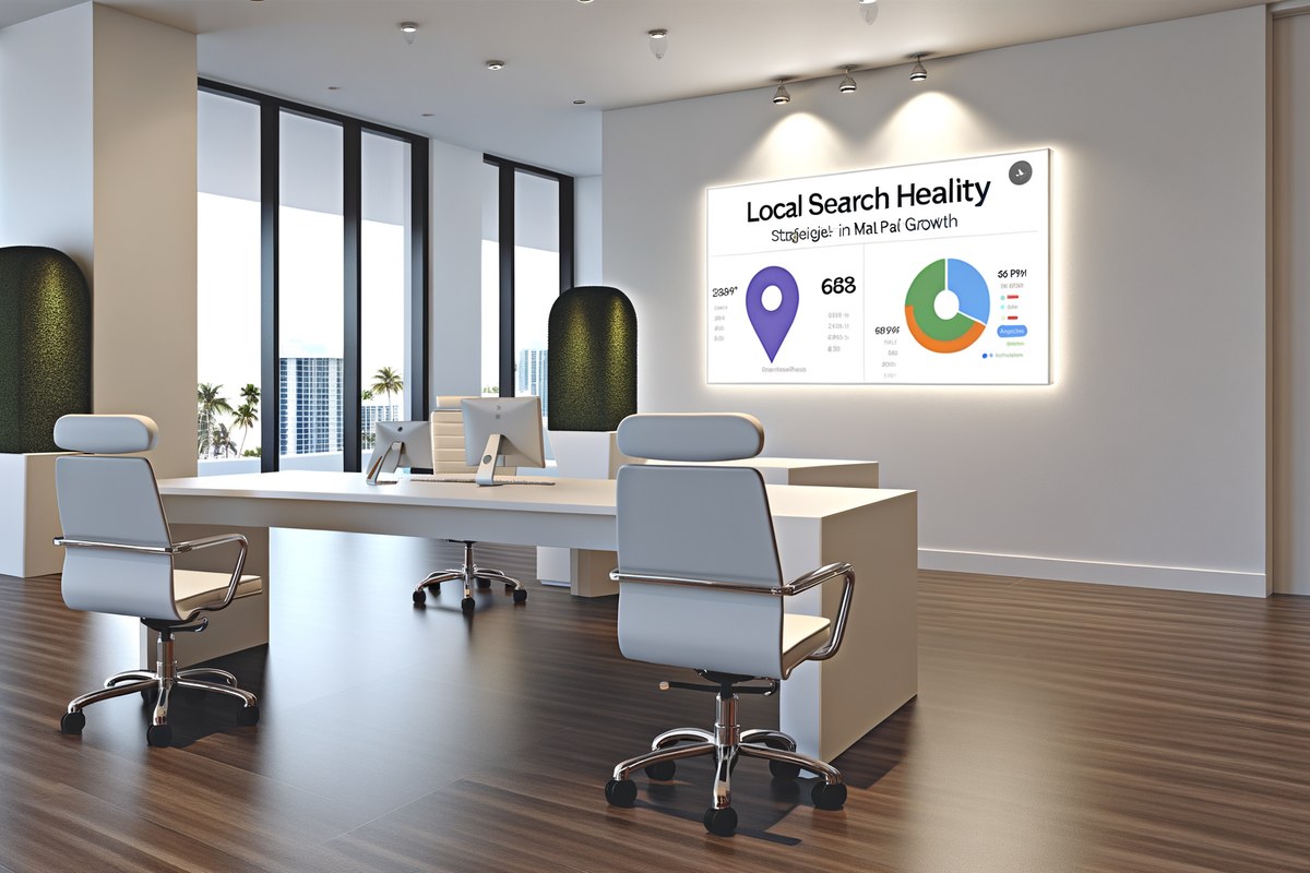 Miami Medical Spa Local Visibility Strategy Local SEO and visibility strategy visual for medical spas in Miami
