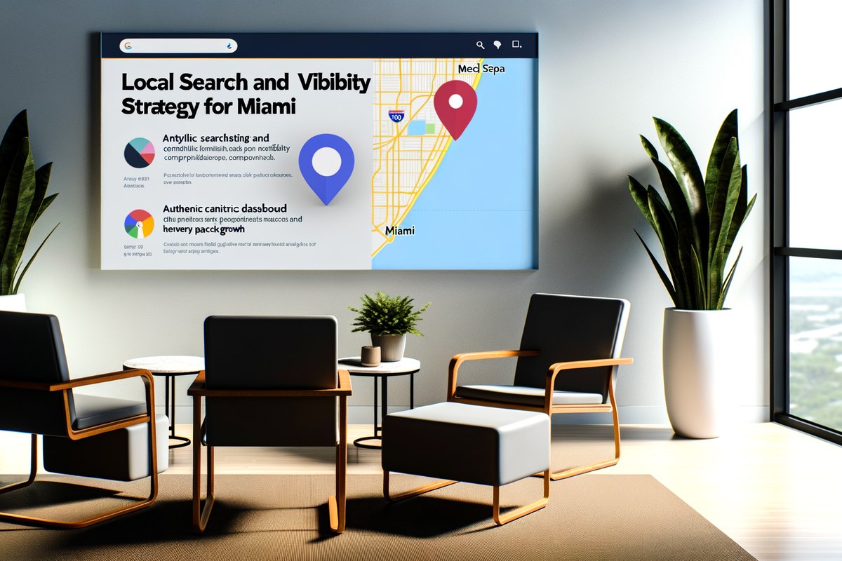 Miami Medical Spa Local Visibility Strategy Local SEO and visibility strategy visual for medical spas in Miami