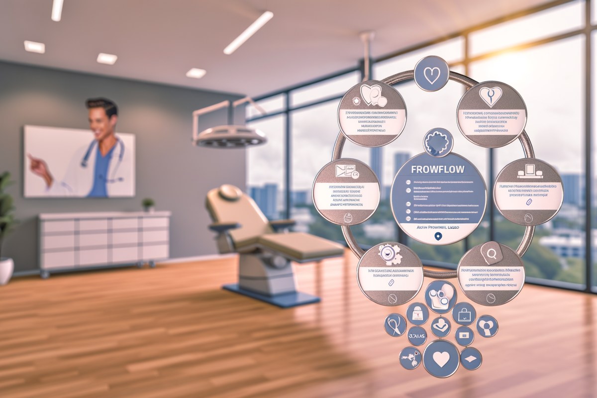 CRM lead tracking and message workflow visual for medical spas in Miami