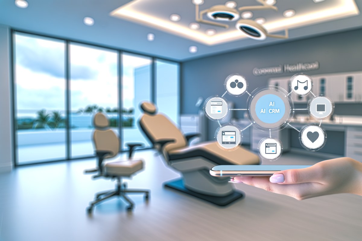 CRM lead tracking and message workflow visual for medical spas in Miami