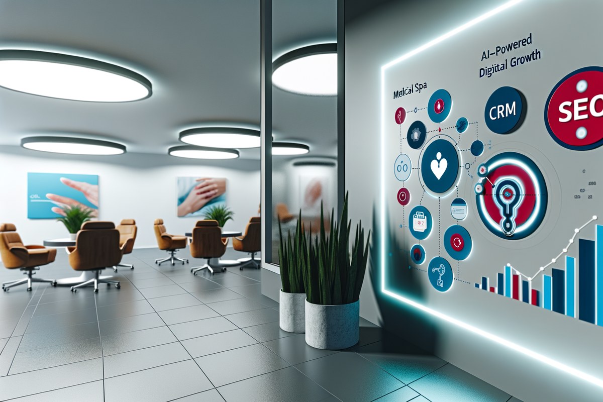 AI-powered SEO, CRM and digital growth concept for medical spas in Miami | miami crm integration services
