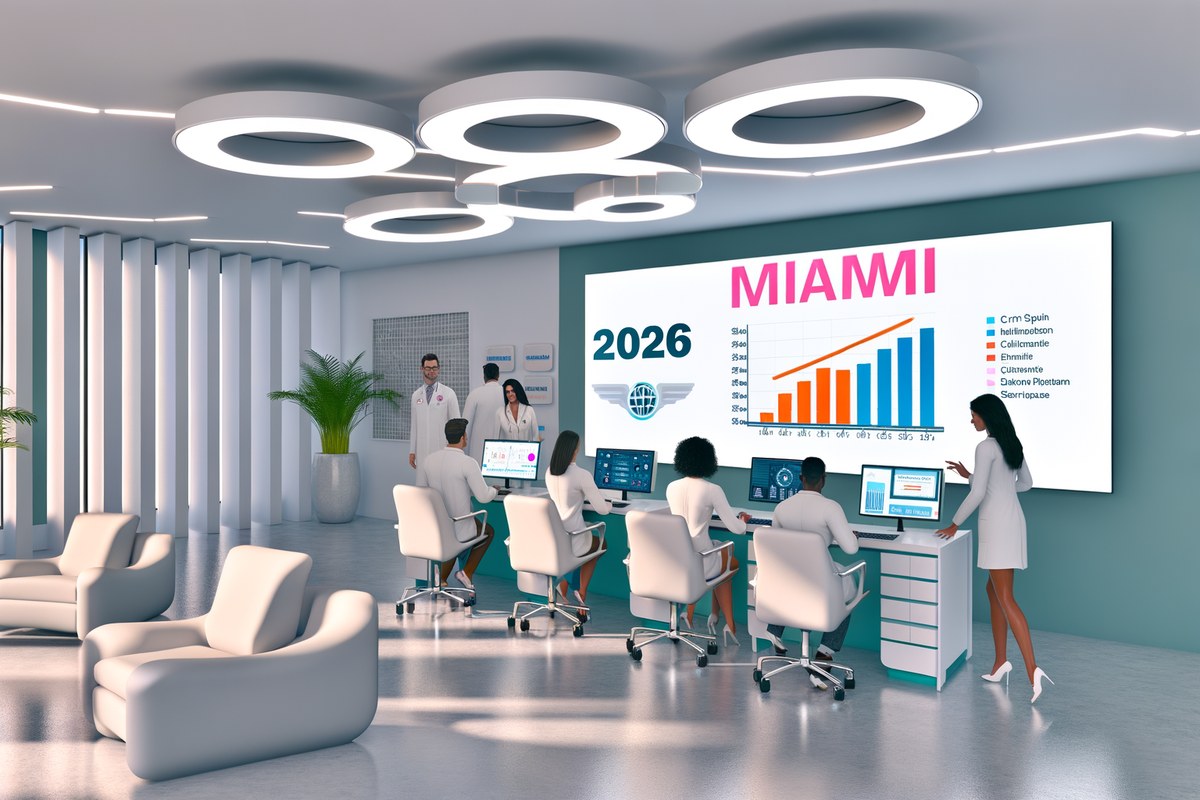 AI-powered SEO, CRM and digital growth concept for medical spas in Miami that utilizes miami crm integration services