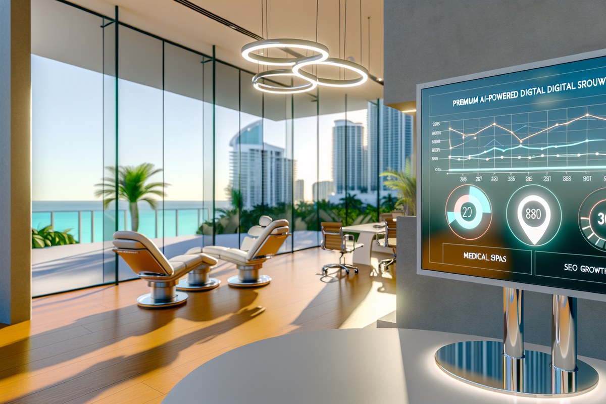 AI-powered SEO, CRM and digital growth concept for medical spas in Miami | miami crm integration services