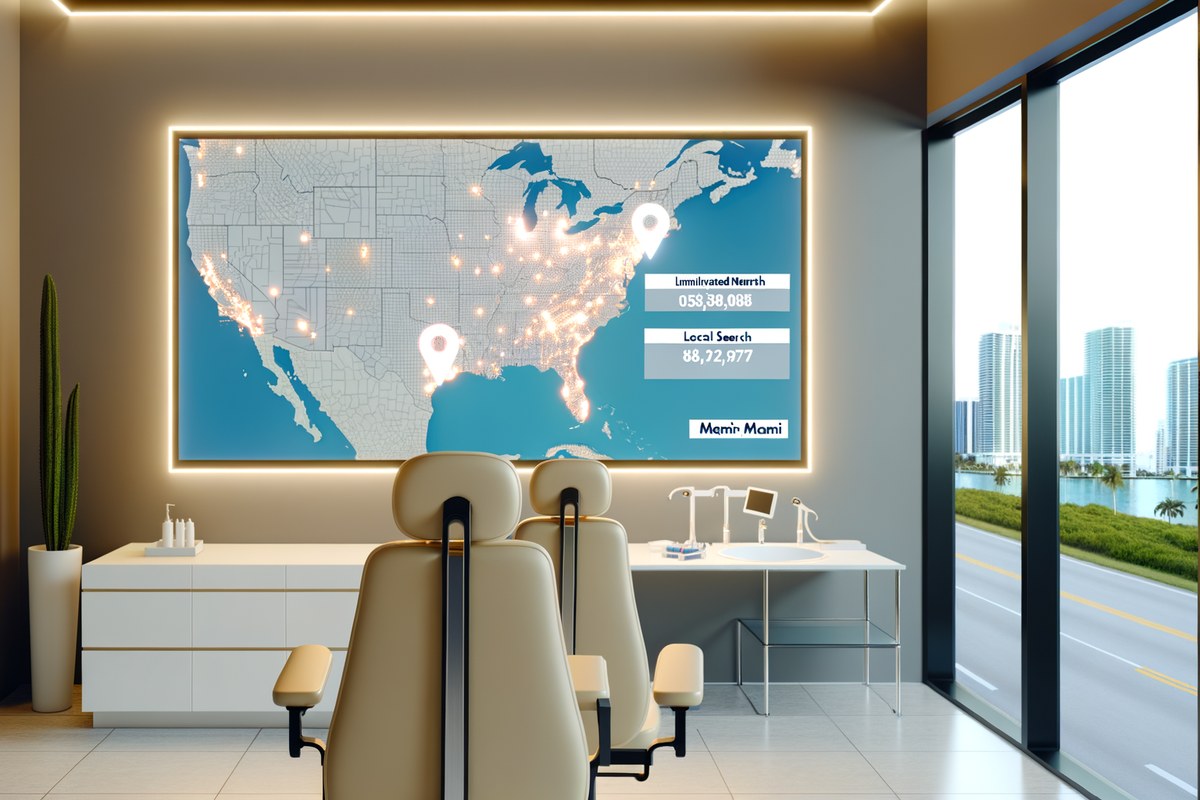 Miami Medical Spa Local Visibility Strategy Local SEO and visibility strategy visual for medical spas in Miami