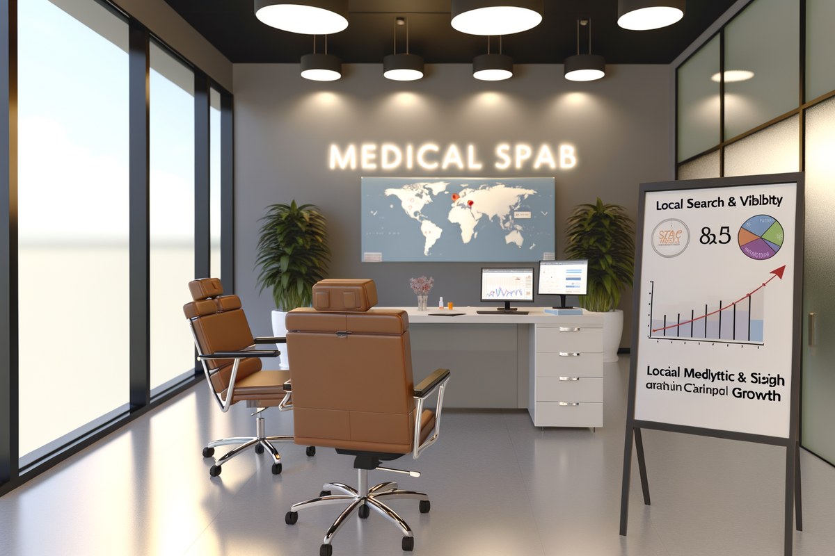 Miami Medical Spa Local Visibility Strategy Local SEO and visibility strategy visual for medical spas in Miami