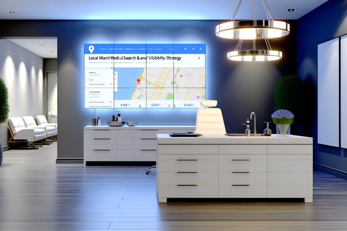 Miami Medical Spa Local Visibility Strategy Local SEO and visibility strategy visual for medical spas in Miami