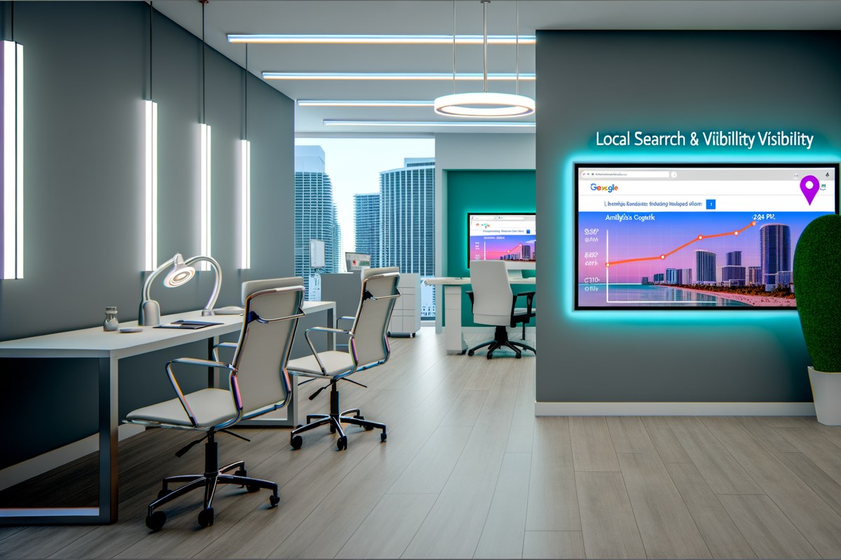 Miami Medical Spa Local Visibility Strategy Local SEO and visibility strategy visual for medical spas in Miami