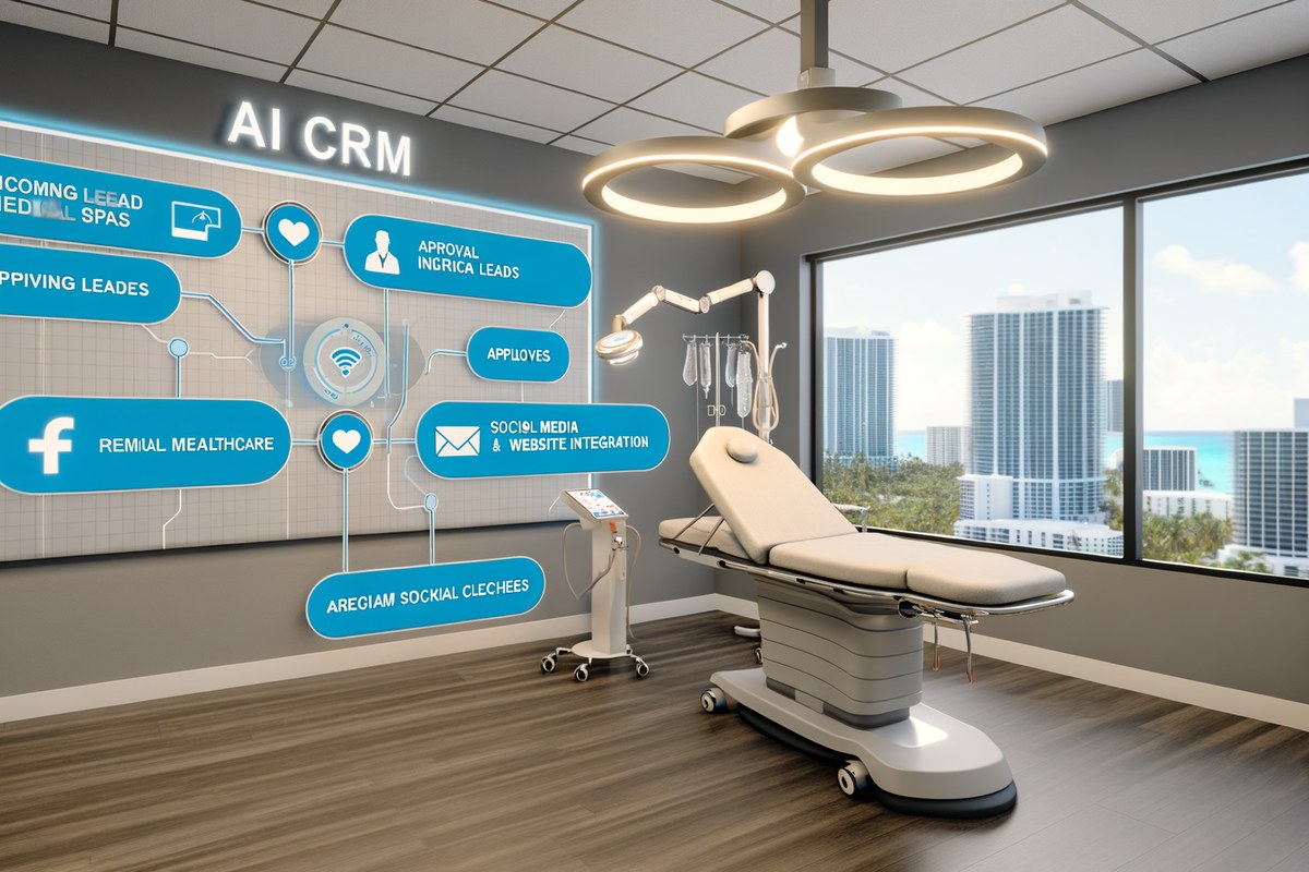 AI lead tracking and workflow integration for Miami medical spas