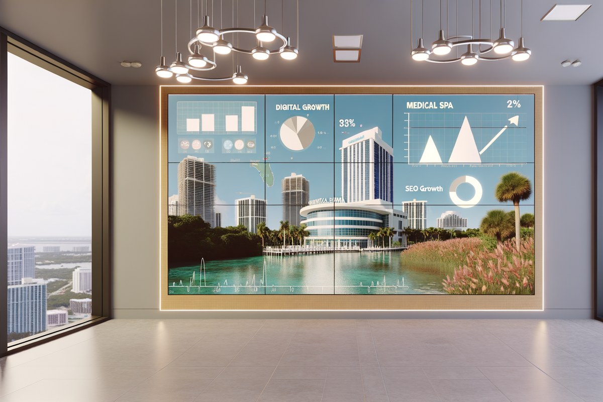 AI-powered SEO, CRM and digital growth concept for medical spas in Miami | miami digital marketing services
