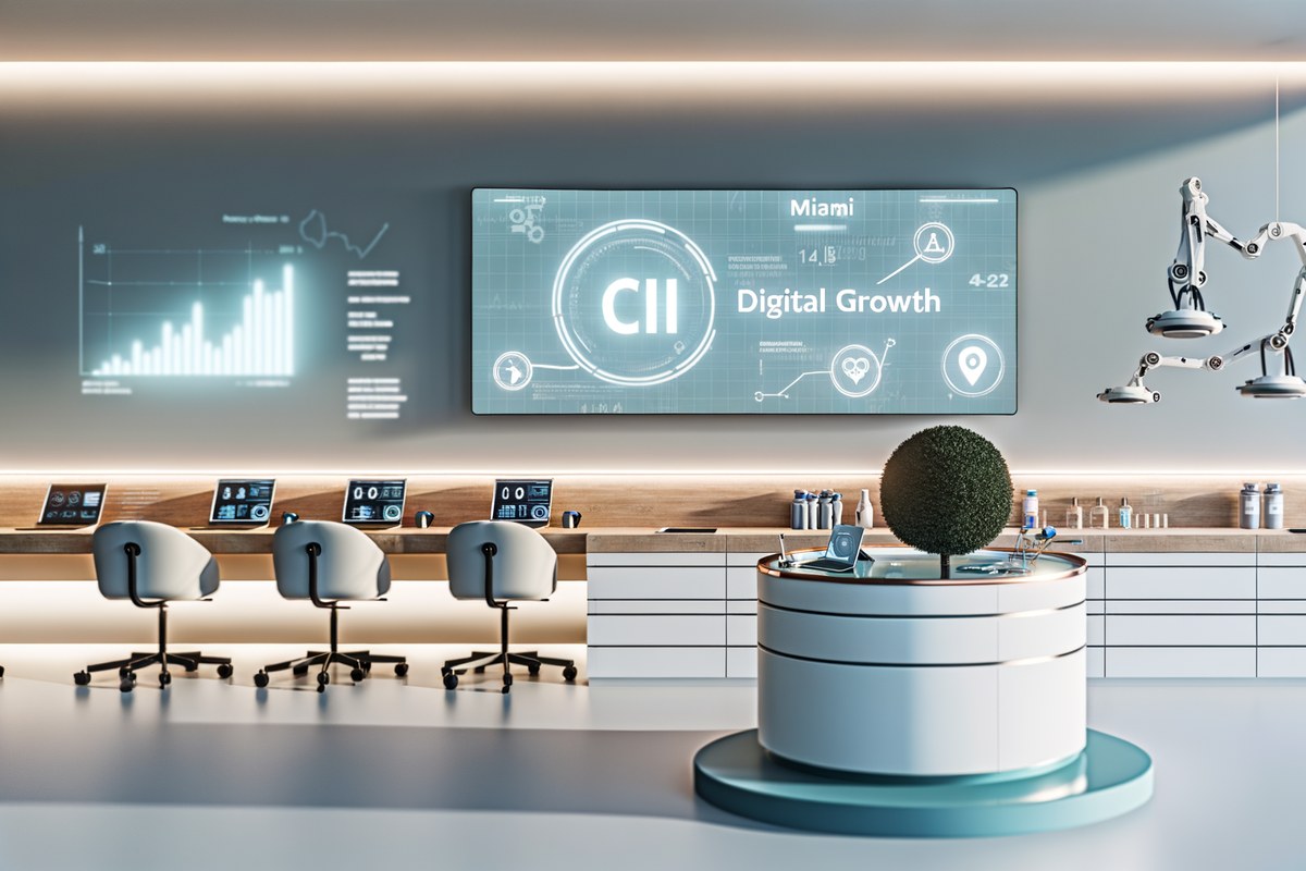 AI-powered SEO, CRM and digital growth concept for medical spas in Miami | miami digital marketing services