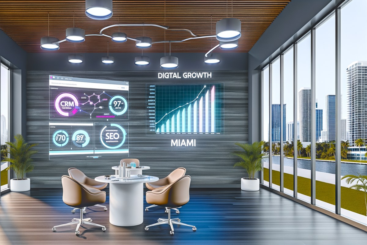 AI-powered SEO, CRM and digital growth concept for medical spas in Miami | miami digital marketing services
