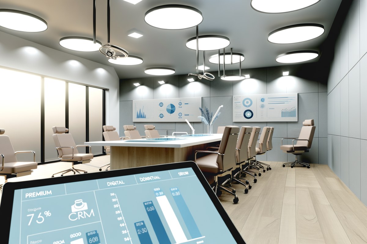 AI-powered SEO, CRM and digital growth concept for medical spas in Miami, featuring miami digital marketing services
