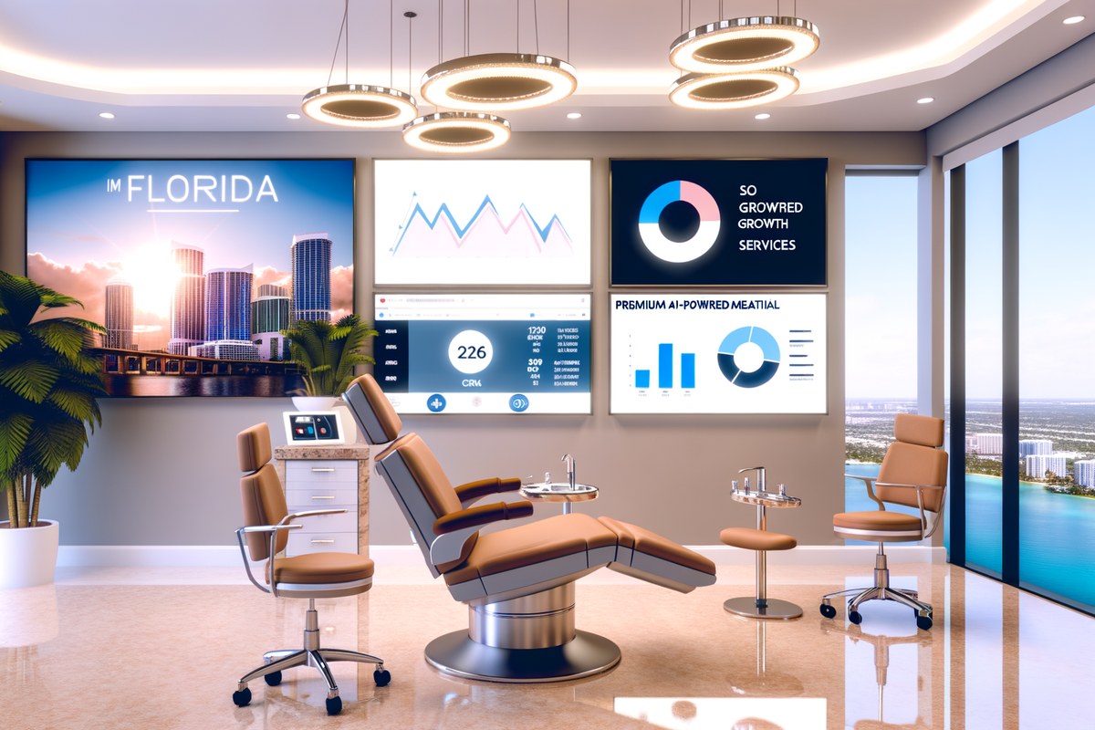 AI-powered SEO, CRM and digital growth concept for medical spas in Miami | miami digital marketing services