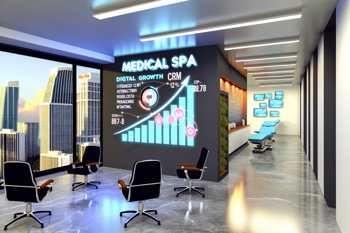 AI-powered SEO, CRM and digital growth concept for medical spas in Miami | miami digital marketing services