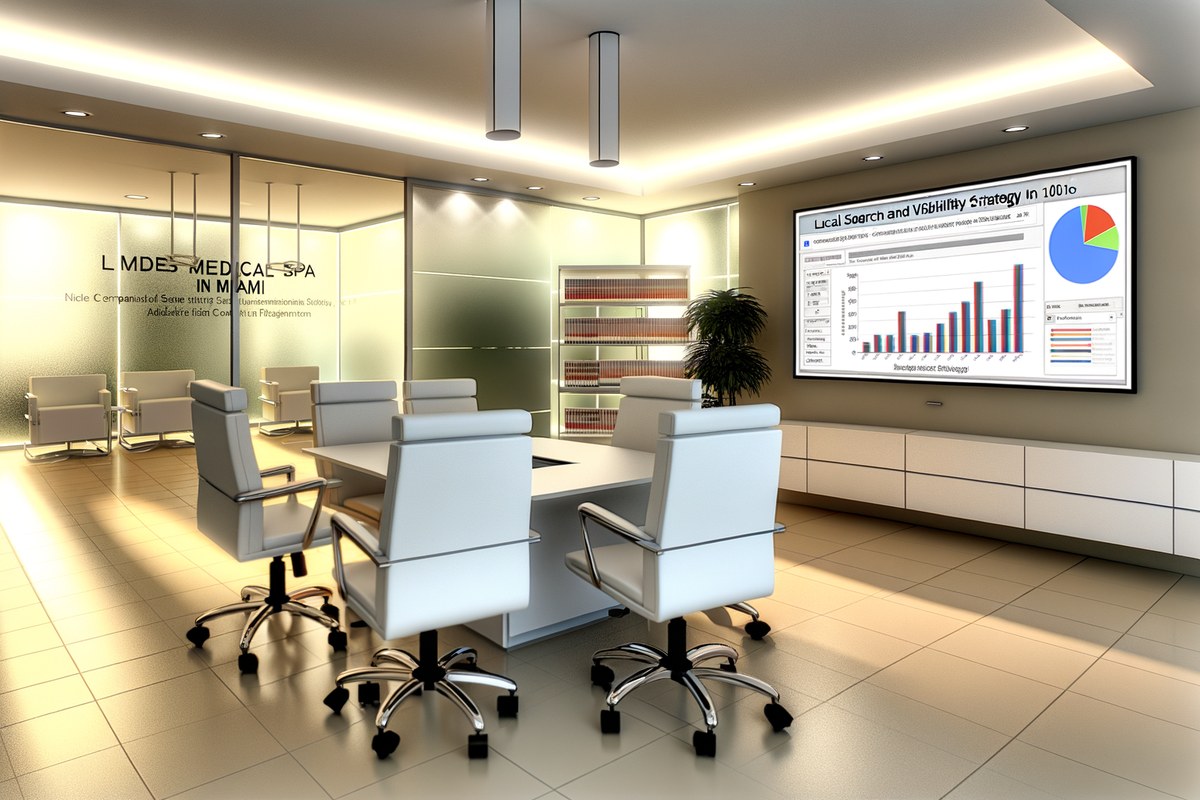 Miami Medical Spa Local Visibility Strategy Local SEO and visibility strategy visual for medical spas in Miami