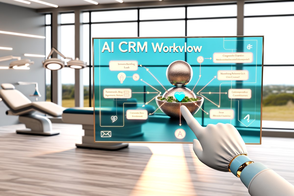 CRM Workflow for Miami Medical Spas Miami medical spa CRM workflow visual