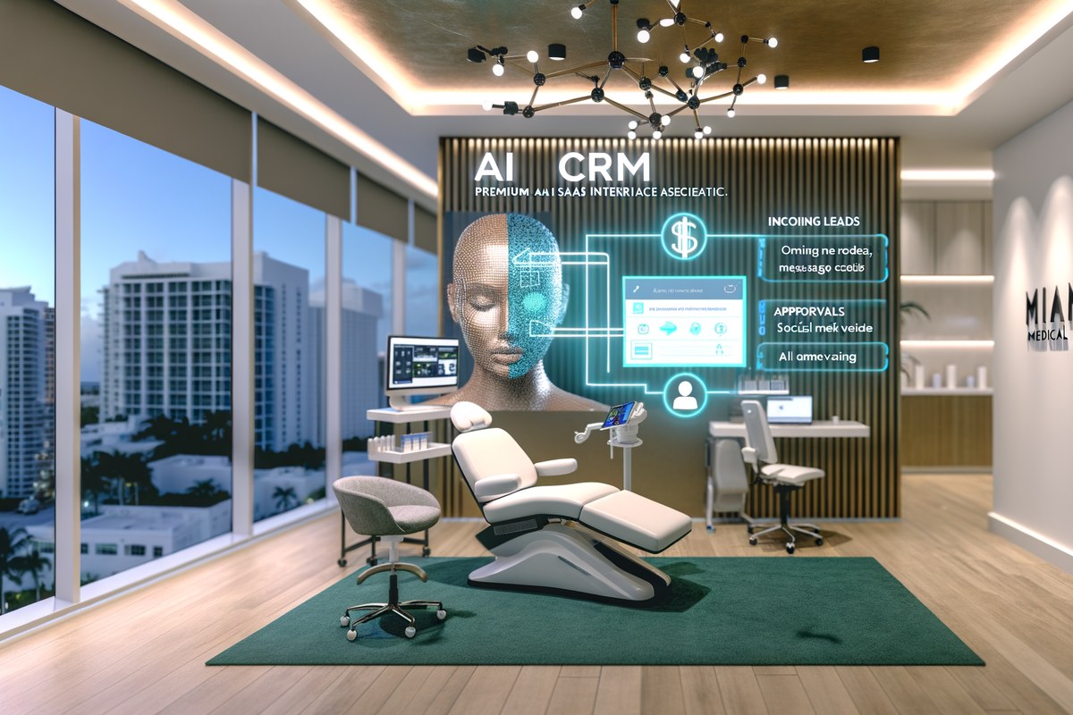 Local SEO and visibility strategy visual for medical spas in Miami