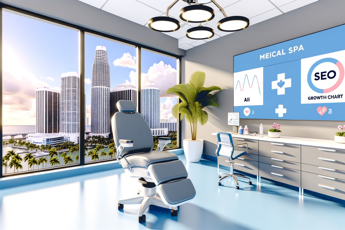 AI-powered SEO, CRM and digital growth concept for medical spas in Miami | miami seo services