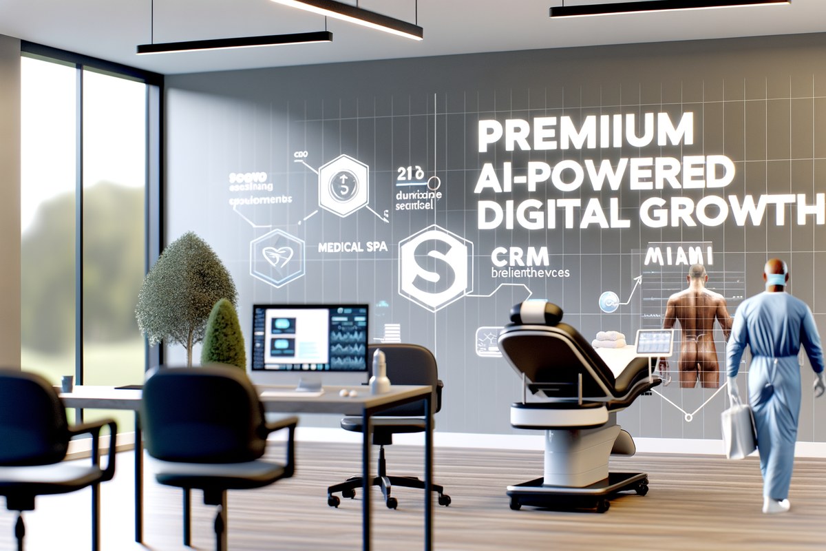 AI-powered SEO, CRM and digital growth concept for medical spas in Miami | miami seo services