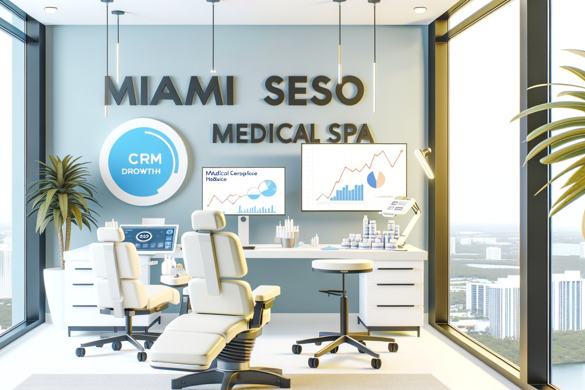AI-powered SEO, CRM and digital growth concept for medical spas in Miami | miami seo services