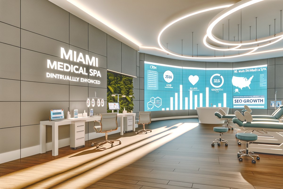 AI-powered SEO, CRM and digital growth concept for medical spas in Miami | miami seo services
