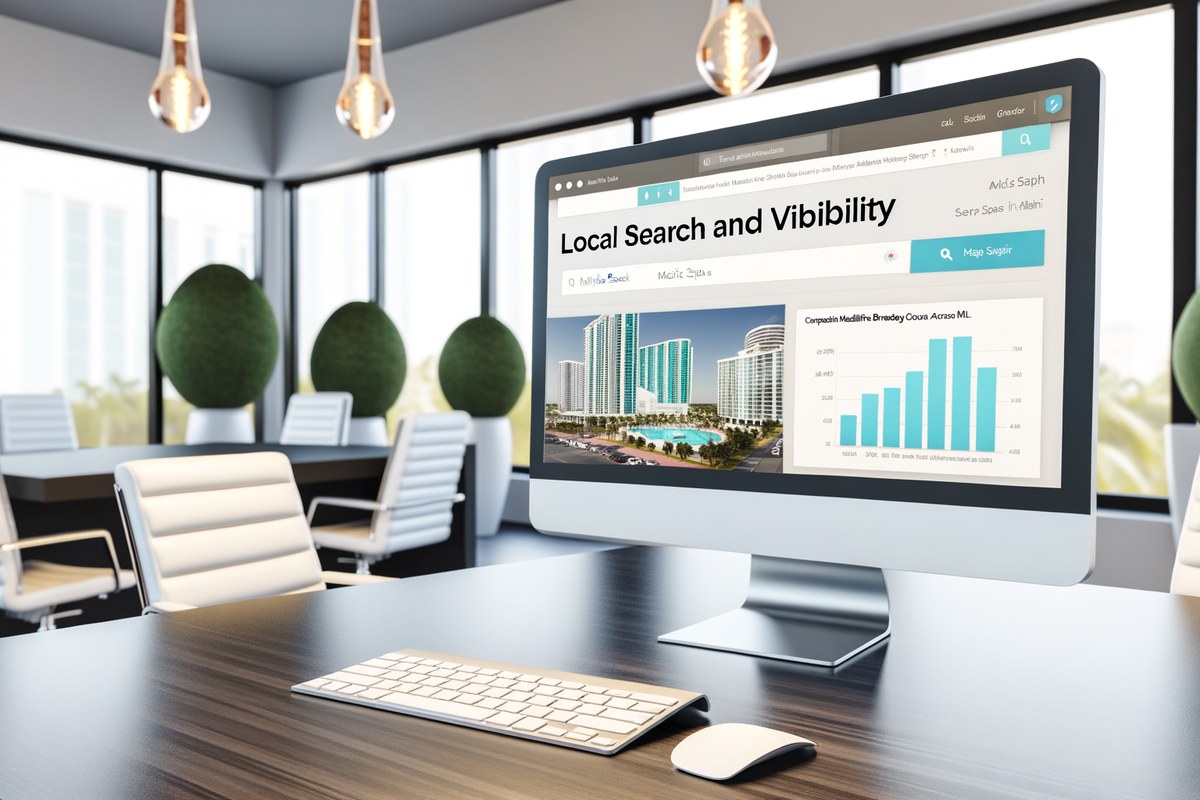 Miami Medical Spa Local Visibility Strategy Local SEO and visibility strategy visual for medical spas in Miami