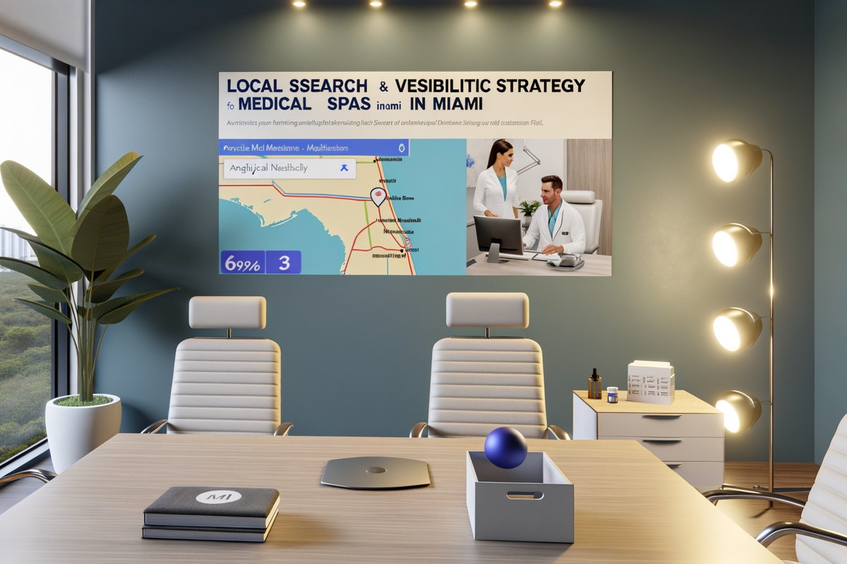 Miami Medical Spa Local Visibility Strategy Local SEO and visibility strategy visual for medical spas in Miami