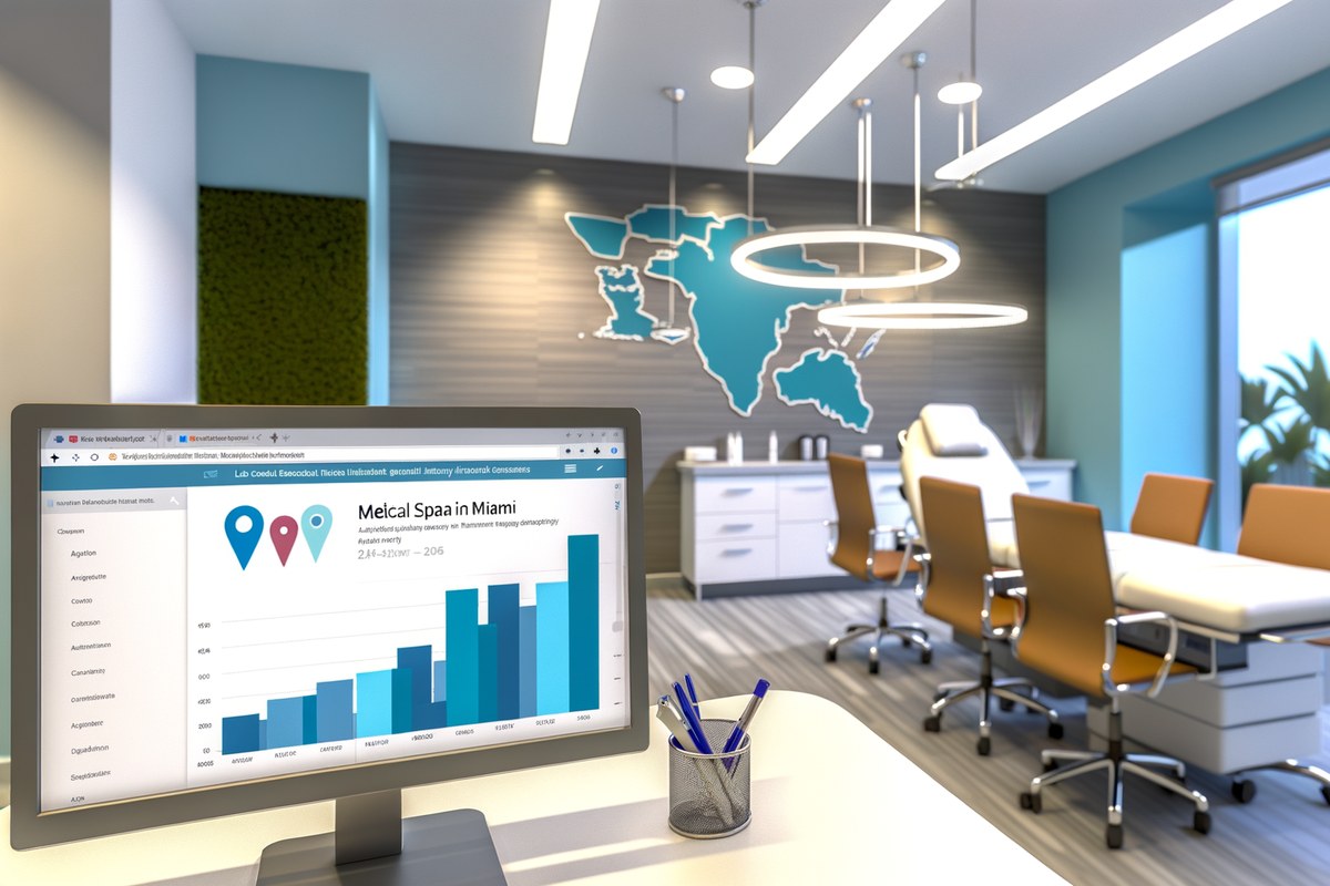 Miami Medical Spa Local Visibility Strategy Local SEO and visibility strategy visual for medical spas in Miami
