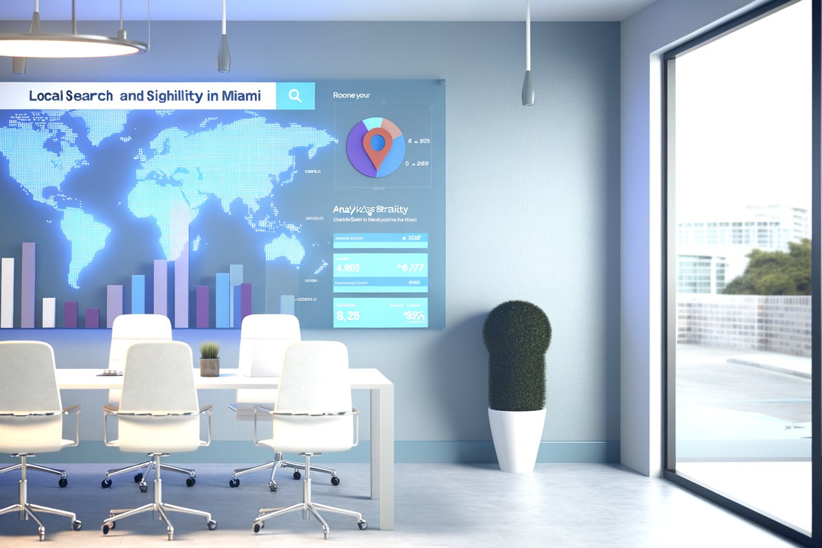 Local SEO and visibility strategy visual for medical spas in Miami