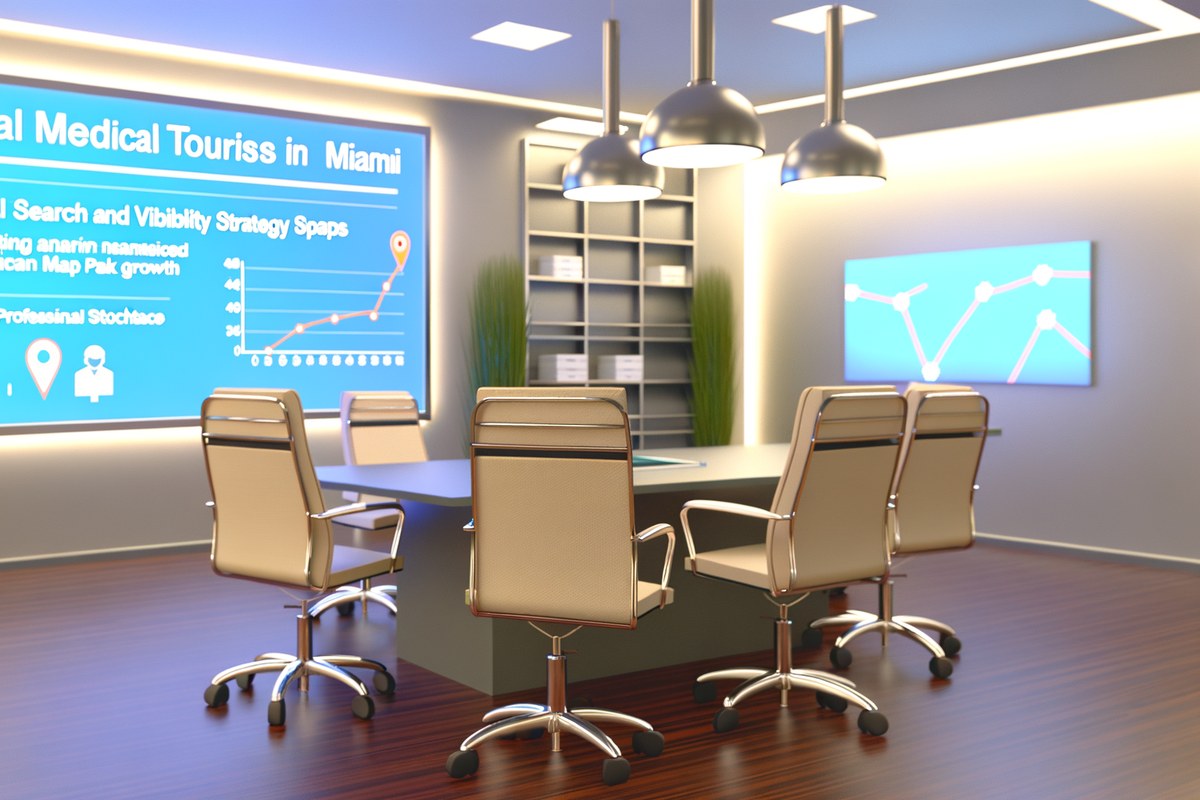 Local SEO and visibility strategy visual for medical spas in Miami