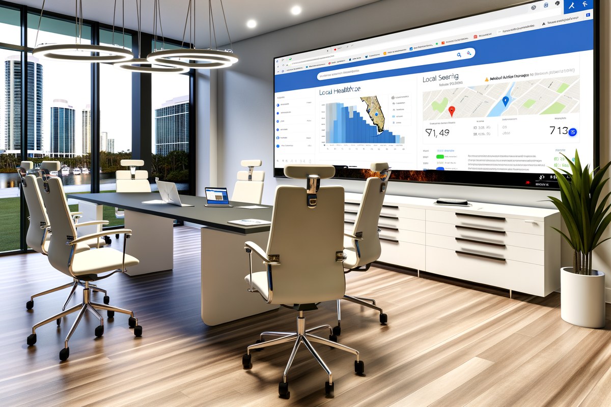 Miami Medical Spa Local Visibility Strategy Local SEO and visibility strategy visual for medical spas in Miami