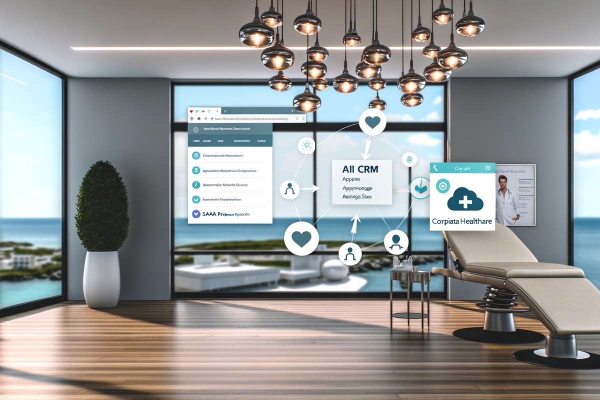 Miami Medical Spa CRM Workflow CRM lead tracking and message workflow visual for medical spas in Miami