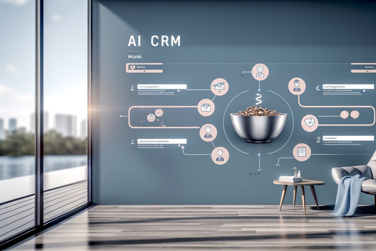 Miami Medical Spa CRM Workflow CRM lead tracking and message workflow visual for medical spas in Miami