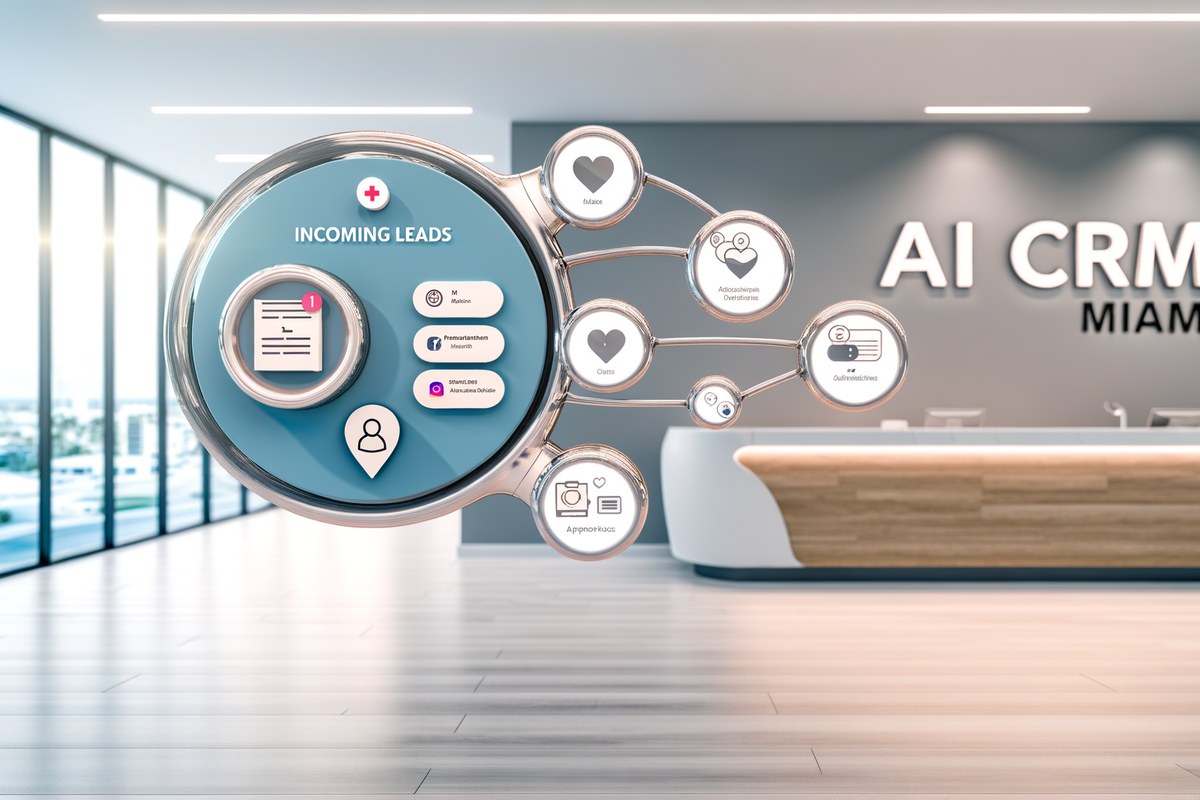 Local SEO and visibility strategy visual for medical spas in Miami