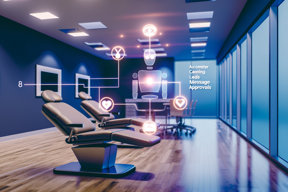 CRM lead tracking and message workflow visual for medical spas in Miami