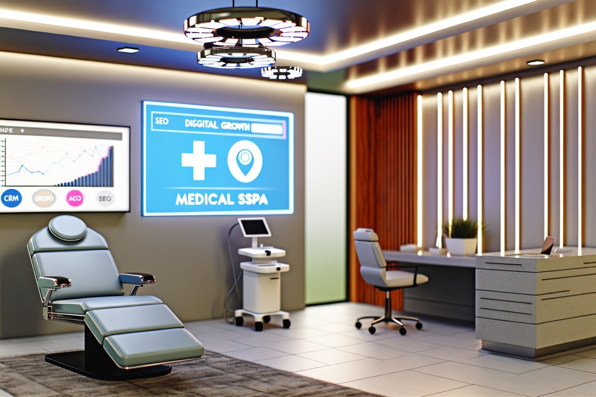 AI-powered SEO, CRM and digital growth concept for medical spas in Miami | miami instagram analysis services