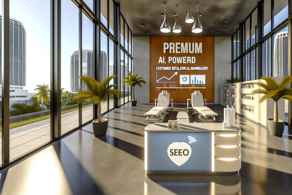 AI-powered SEO, CRM and digital growth concept for medical spas in Miami | miami instagram analysis services