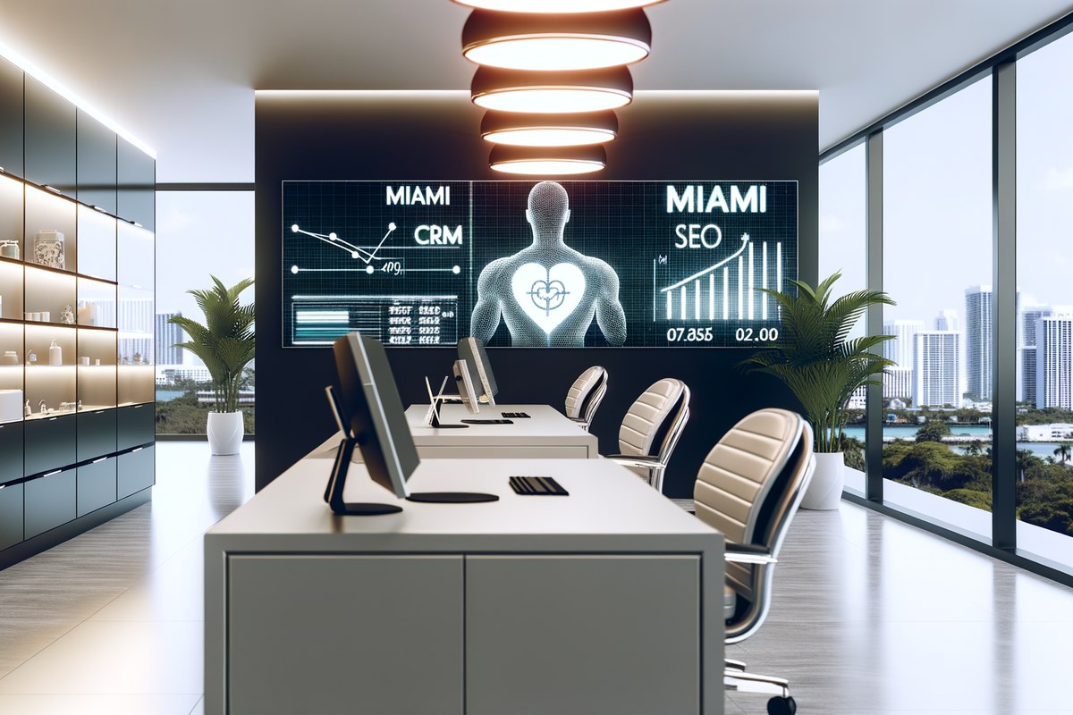 AI-powered SEO, CRM and digital growth concept for medical spas in Miami | miami instagram analysis services
