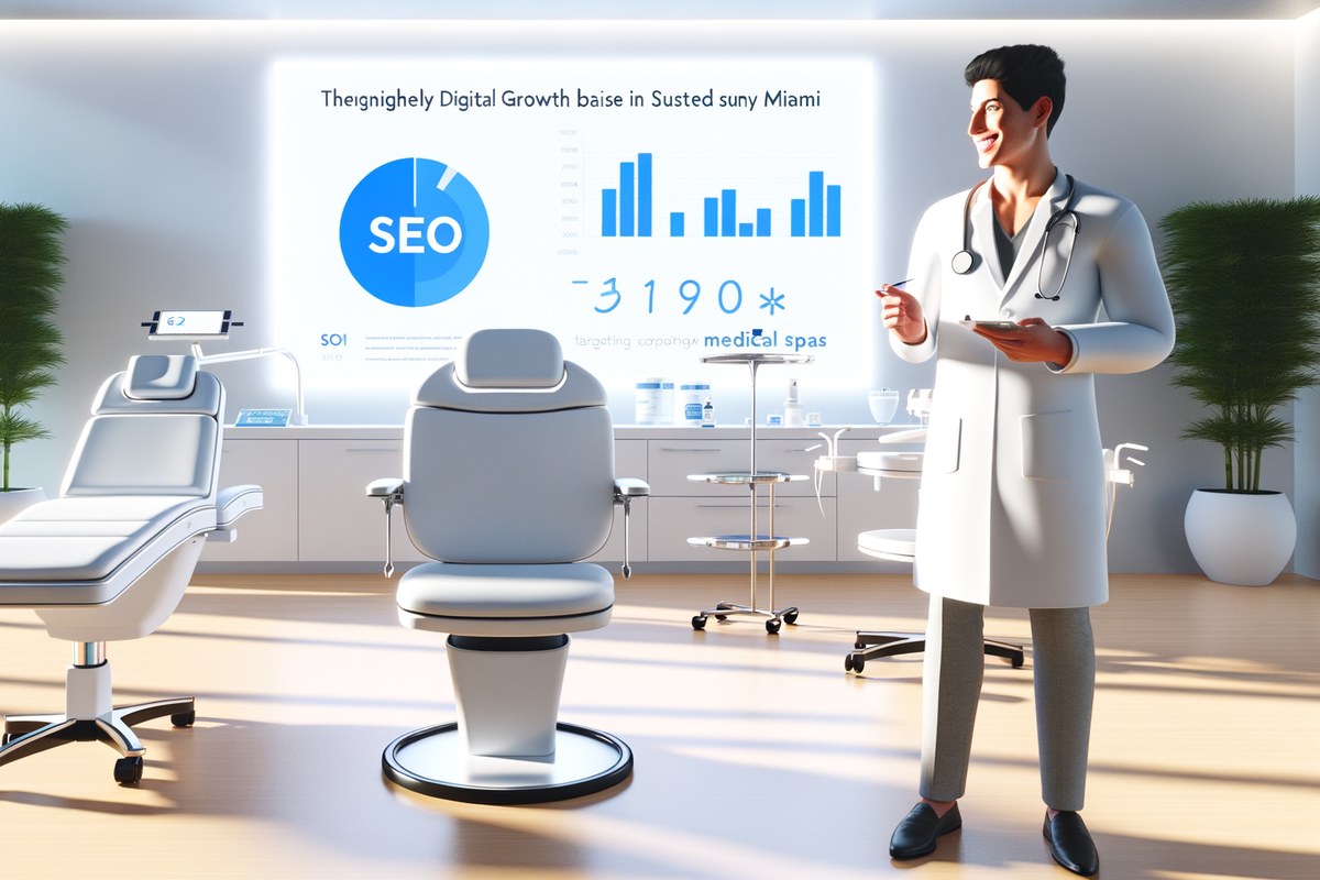 AI-powered SEO, CRM and digital growth concept for medical spas in Miami | miami instagram analysis services
