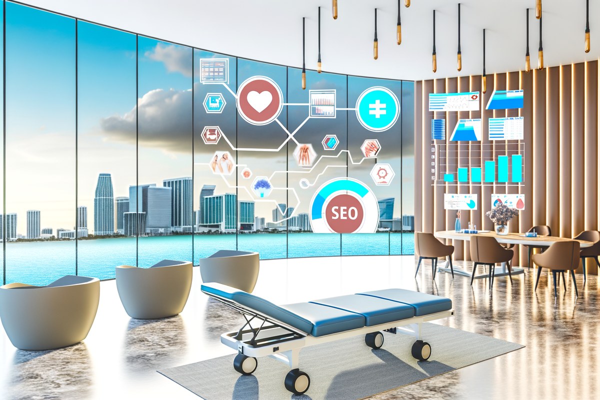 AI-powered SEO, CRM and digital growth concept for medical spas in Miami | miami instagram analysis services